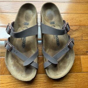 Birkenstock Brown Cross-Strap Sandals